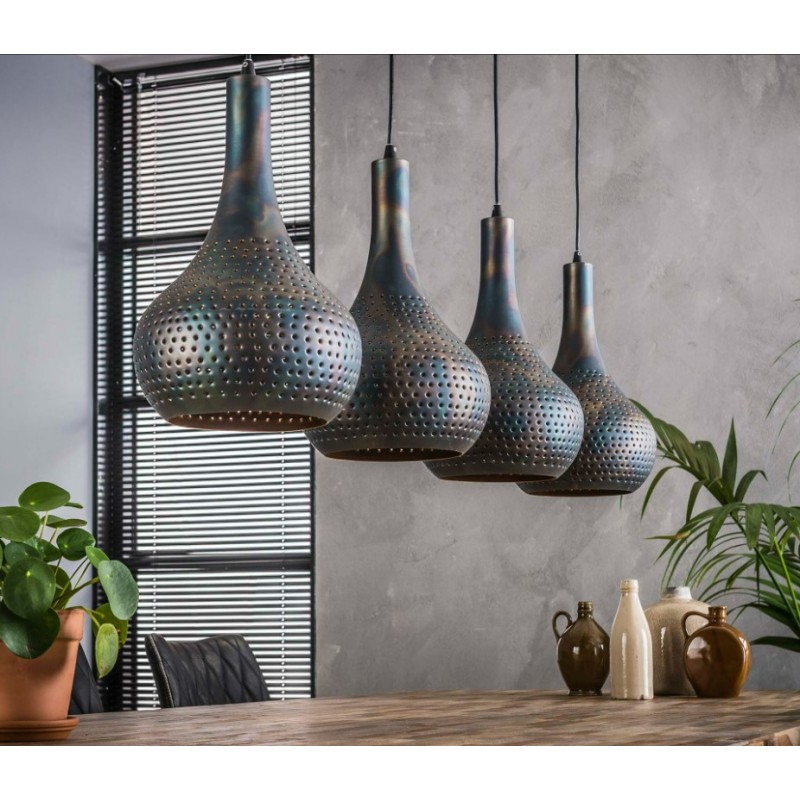 ZI Hanging lamp 4L punch cone